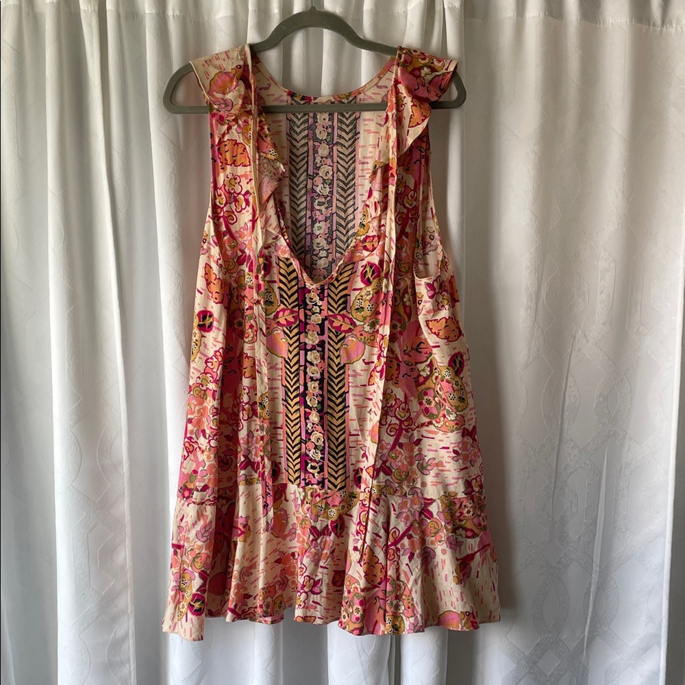 Free People Multicolor Floral Blouse